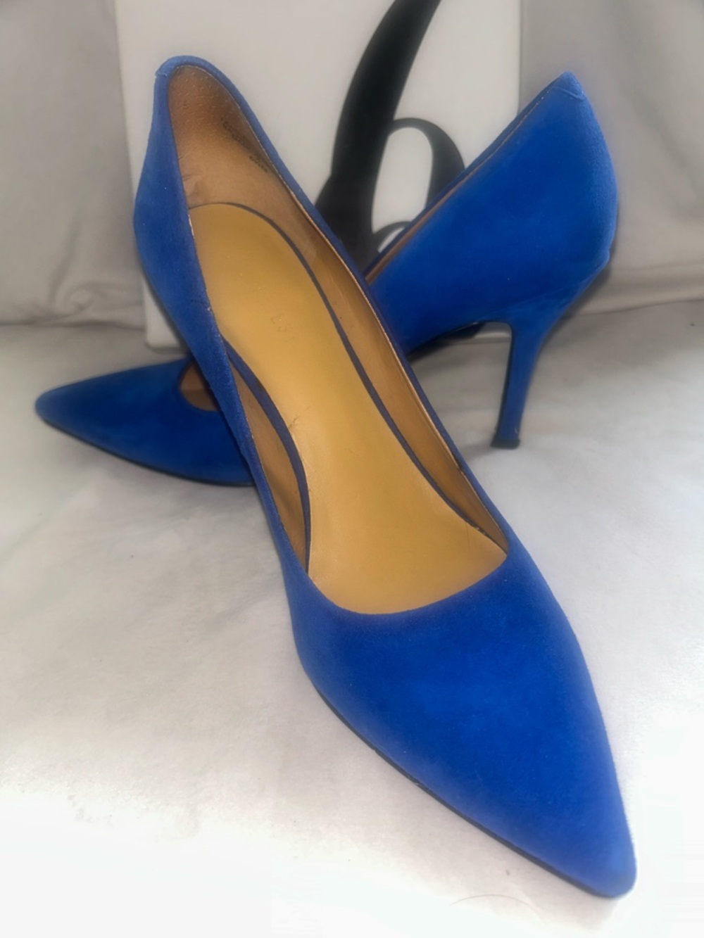 Nine West Cobalt Blue Pointed-Toe Suede Pumps - Picture 9 of 10